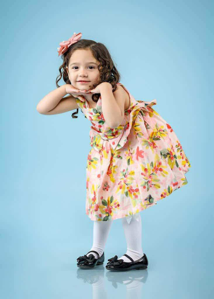 Vestido flores fiucsia