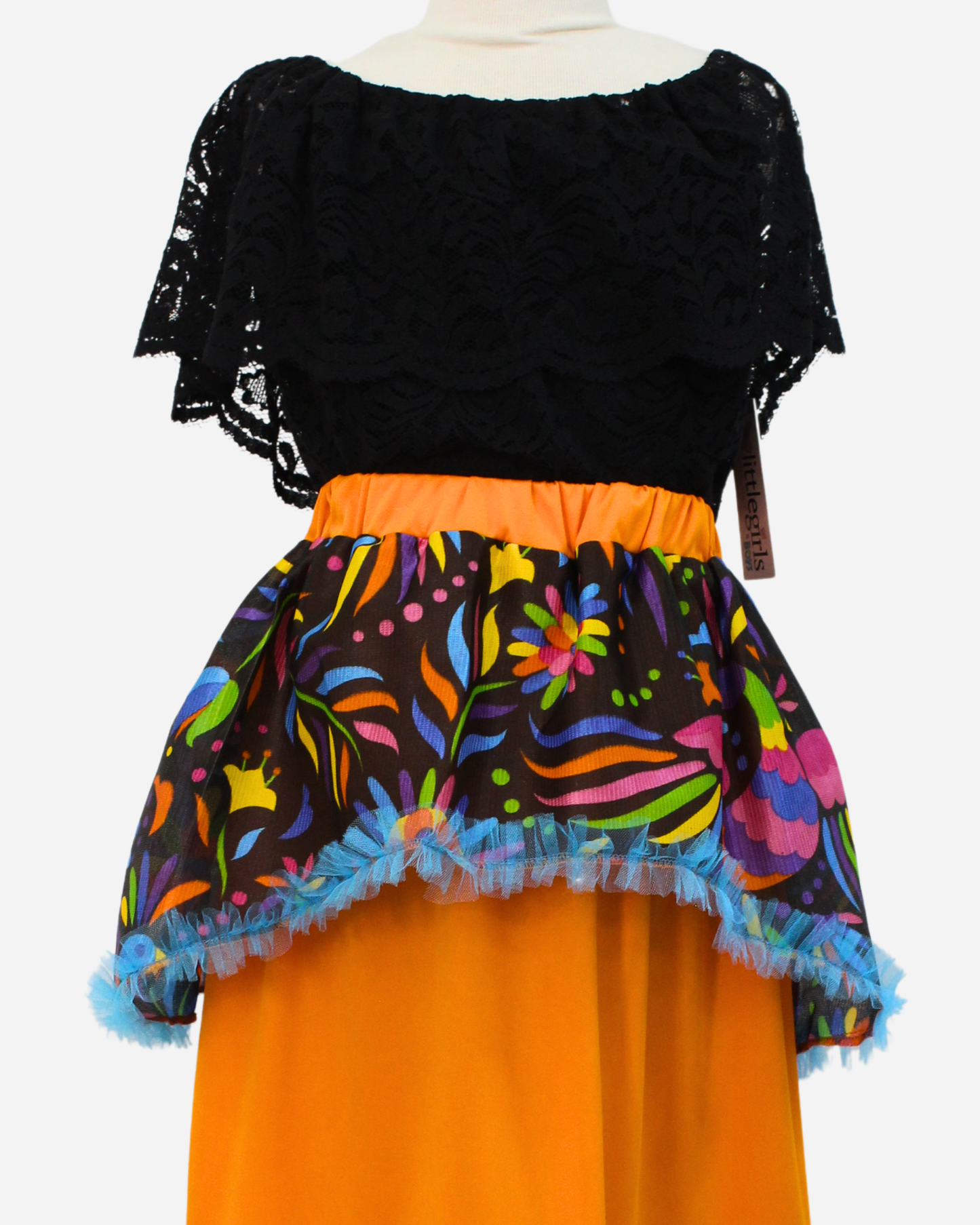 SET CATRINA BLUSA CAMPESINA Y FALDA MOTIVOS DIA DE MUERTOS