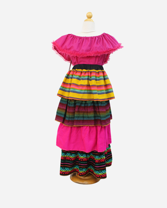 SET CATRINA BLUSA CAMPESINA Y FALDA MOTIVOS DIA DE MUERTOS