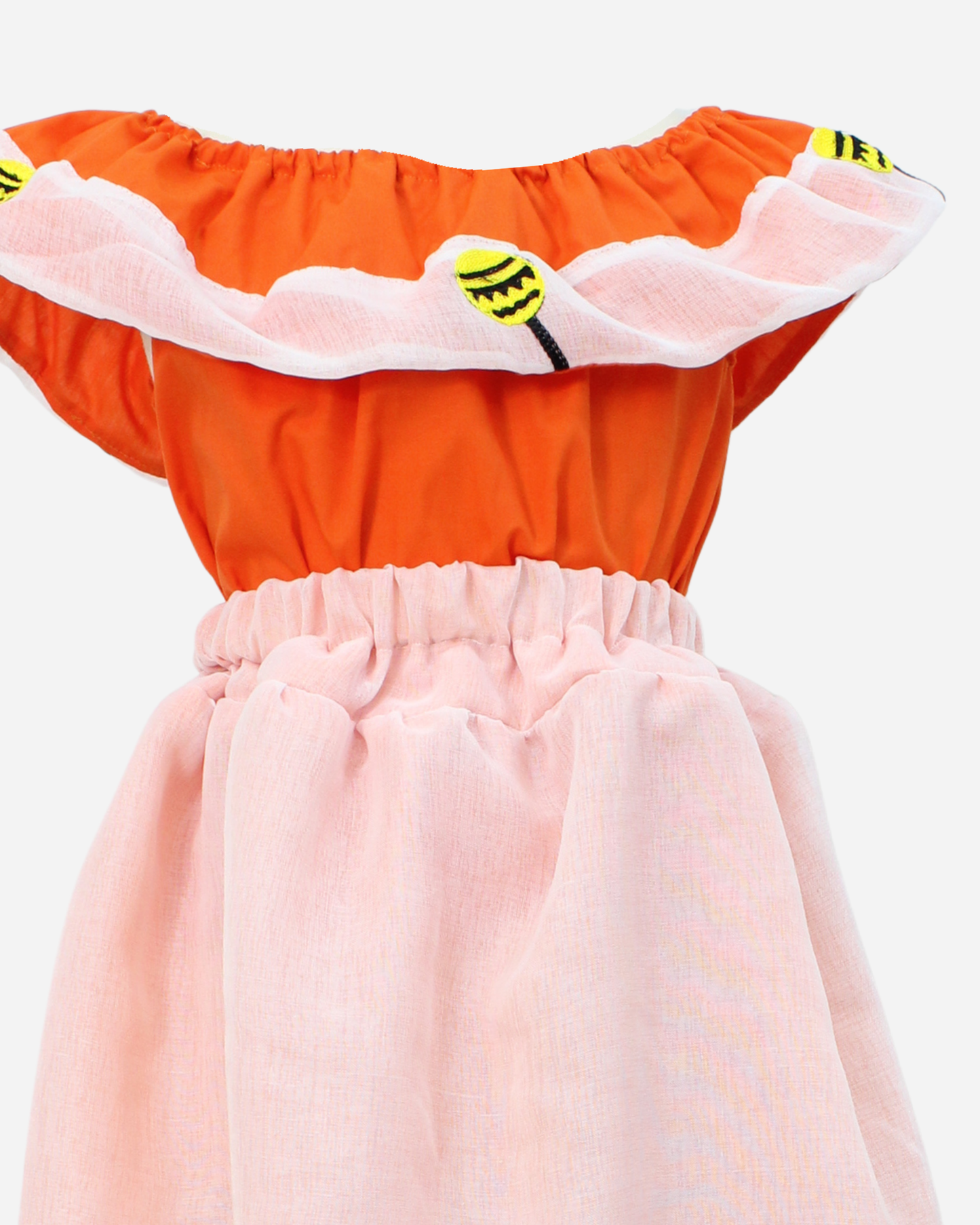 SET CATRINA BLUSA CAMPESINA Y FALDA MOTIVOS DIA DE MUERTOS