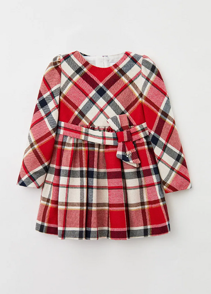 Vestido mayoral cuadros Rojo y Marino