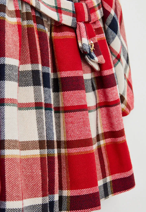 Vestido mayoral cuadros Rojo y Marino