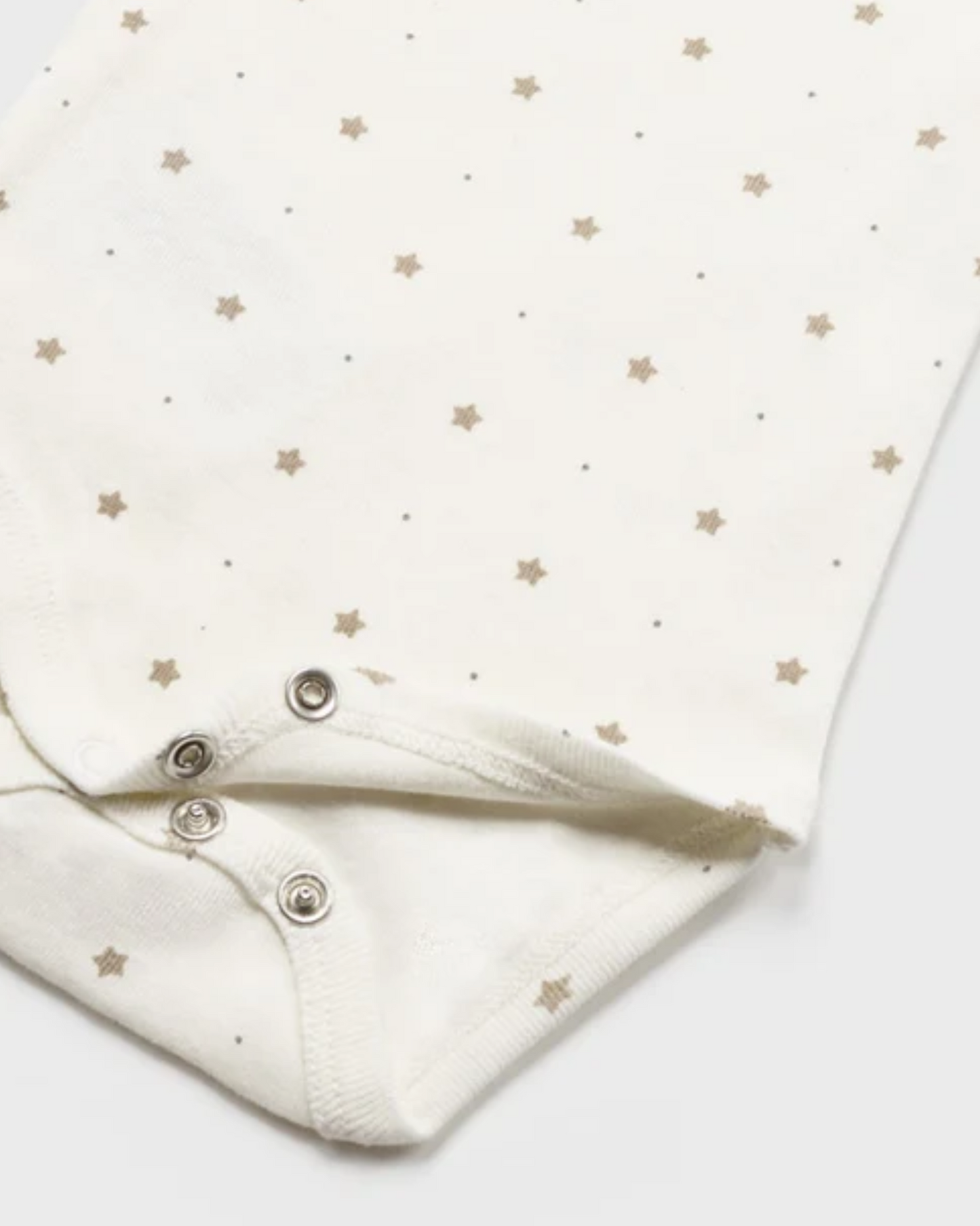 set 3 piezas mameluco corto largo y babero conejo beige