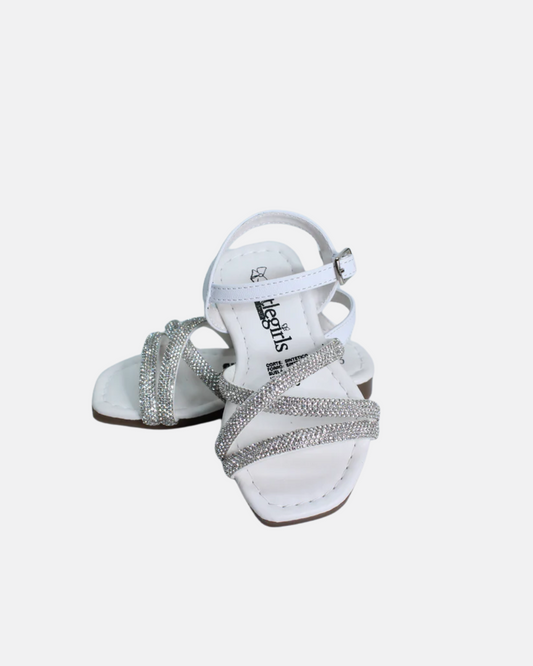 Huarache tiras plata