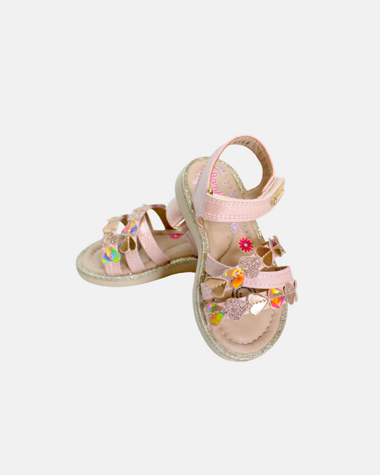 Huarache corazones peonia