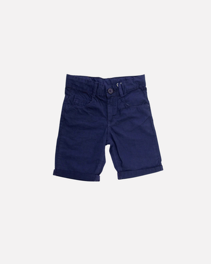 bermuda azul marino, para niño