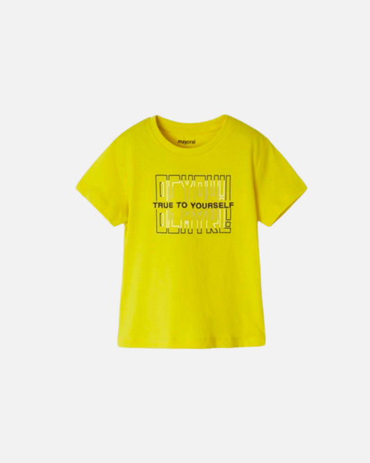 camiseta color amarillo mayoral