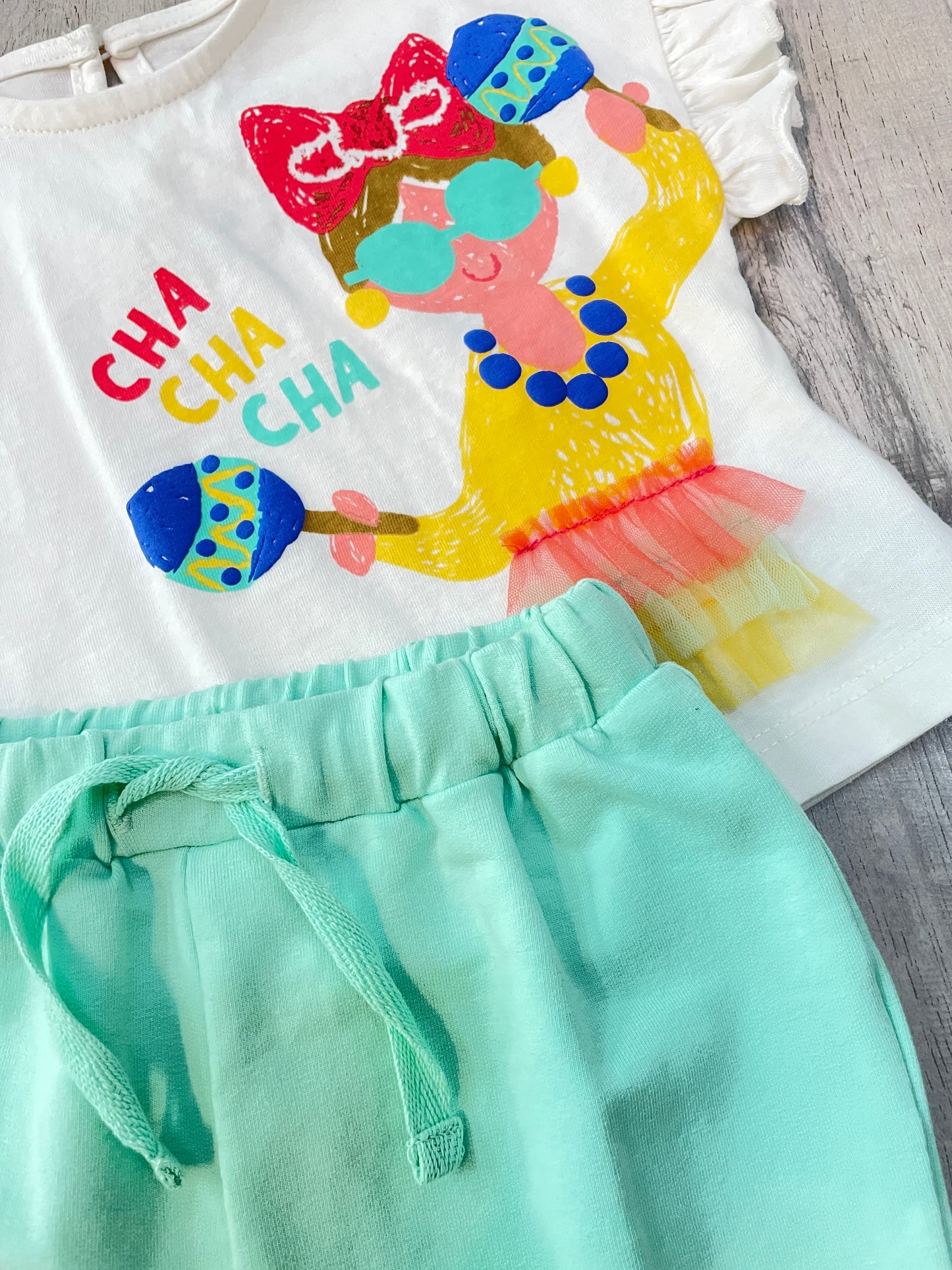 Conjunto Short Bombacho y Blusa Rufle CHA CHA CHA