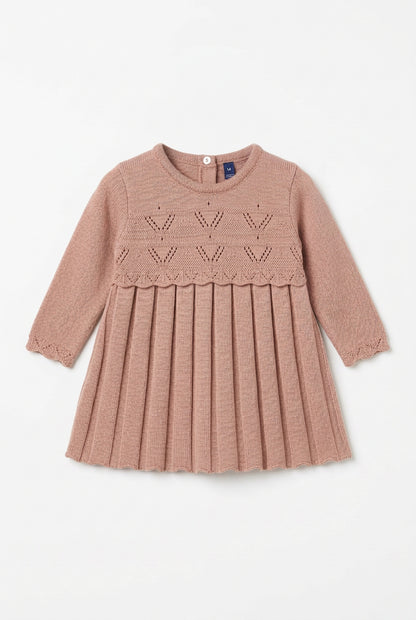 vestido tejido bebe