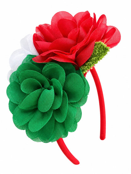 Diadema 3 flores patrio