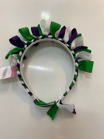 Diadema Jazmin Mariachi blanco verde y rojo