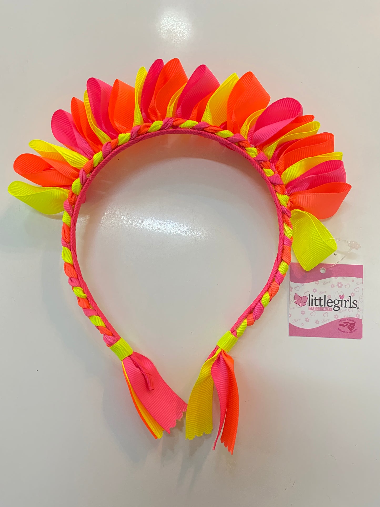 Diadema Jazmin Mariachi blanco verde y rojo