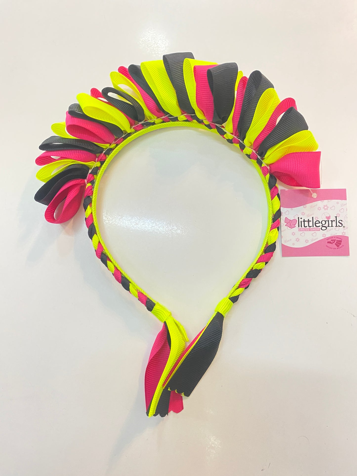 Diadema Jazmin Mariachi blanco verde y rojo