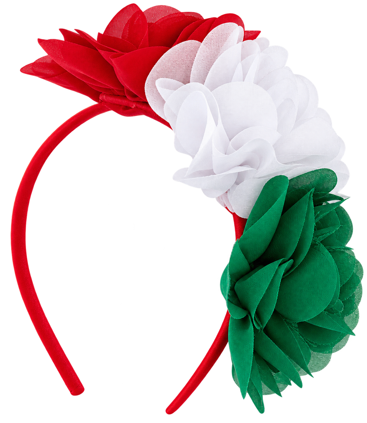 Diadema 3 flores patrio