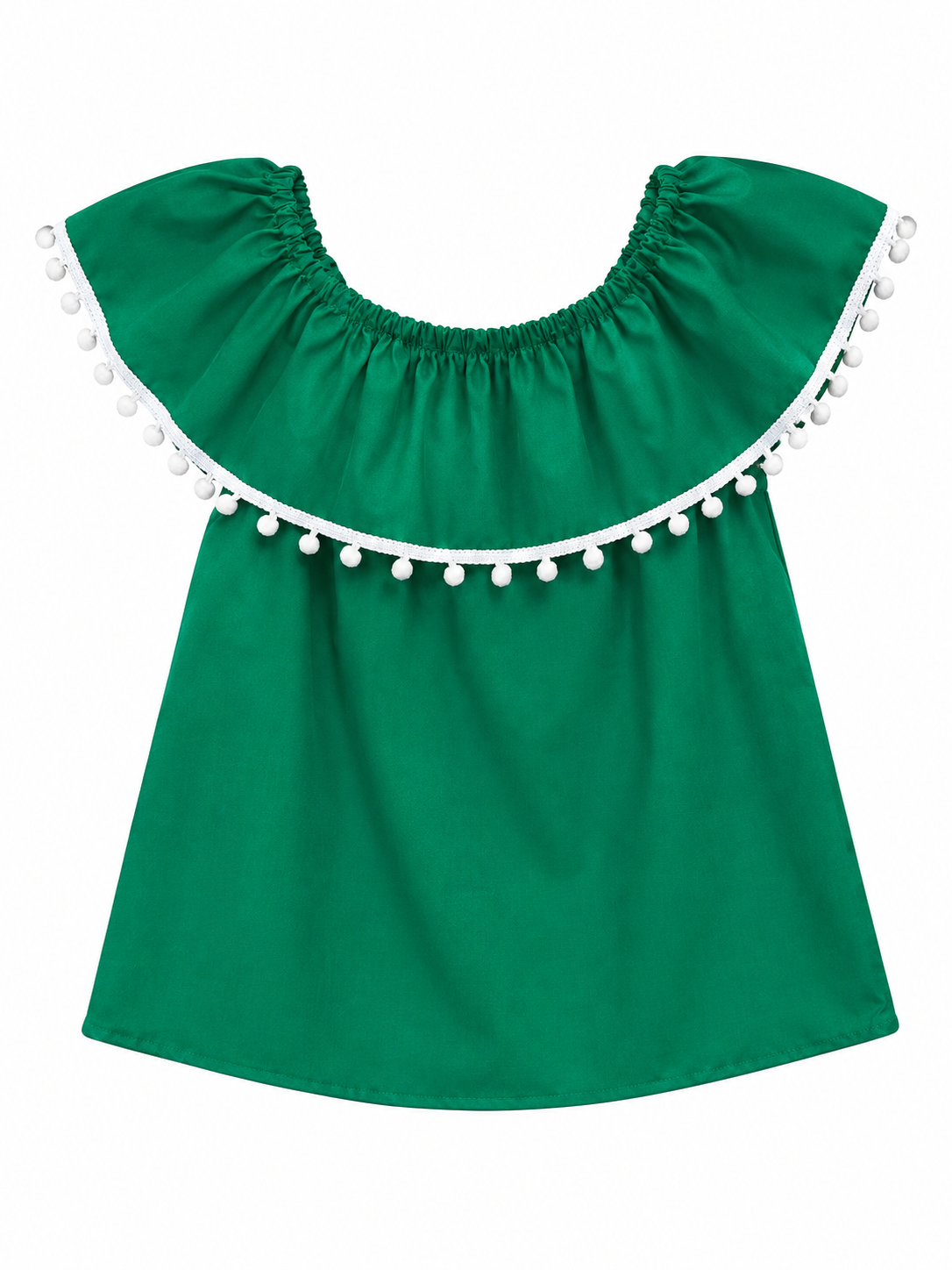 BLUSA CAMPESINA PATRIA COLOR VERDE