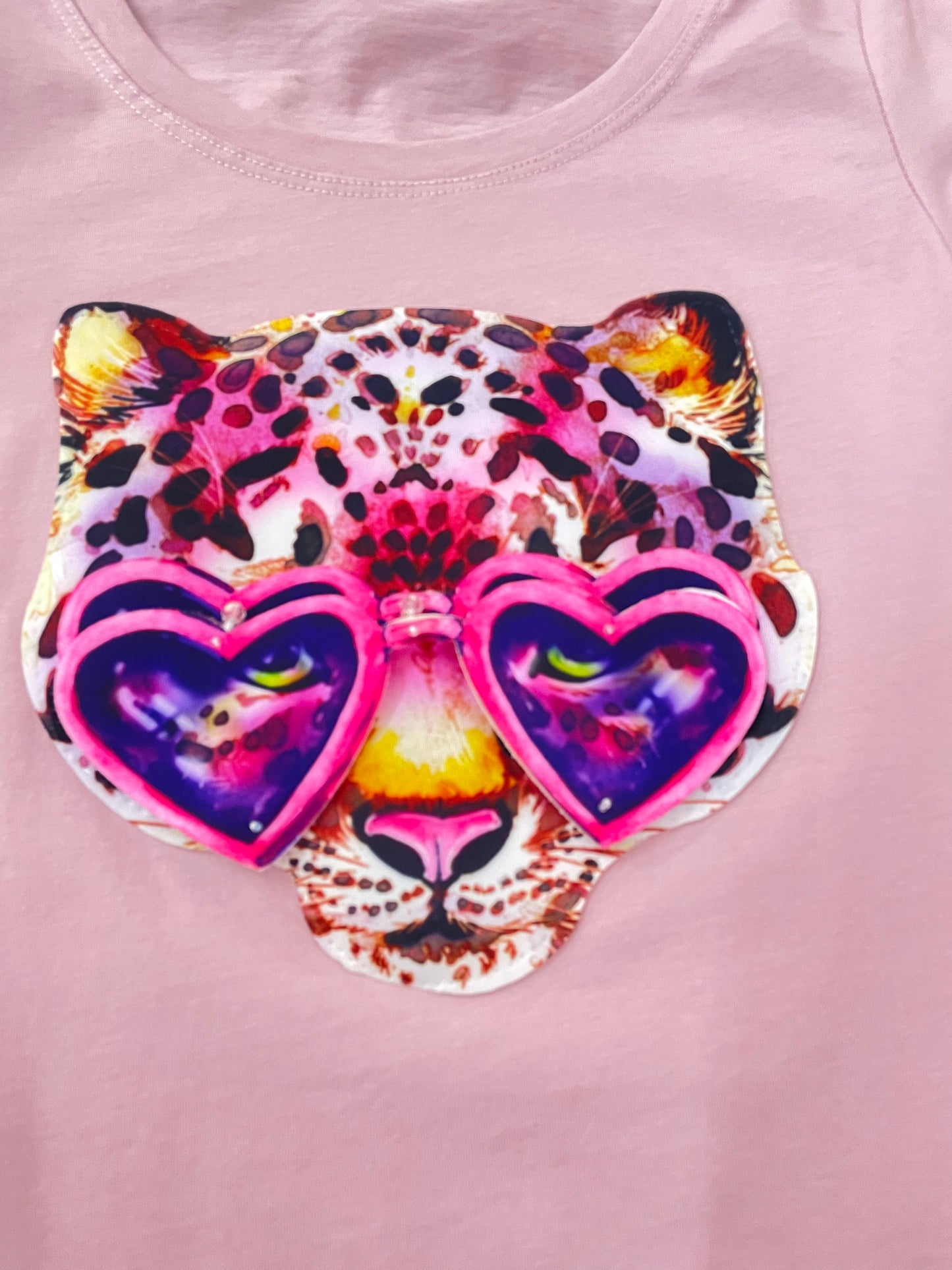 Blusa Muave Leopardo Rosa