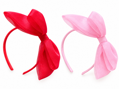 Diadema con moño horizontal tricot