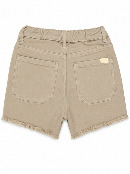 Short corto básico denim arena, niña