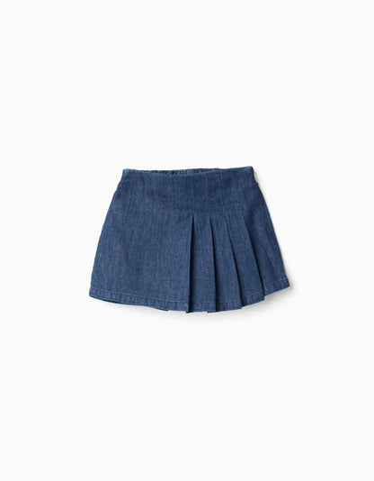 Set blusa melon con olan y short falda denim