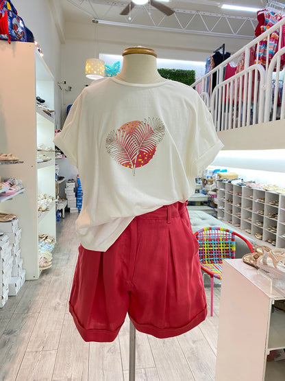 Set blusa y short coral mayoral