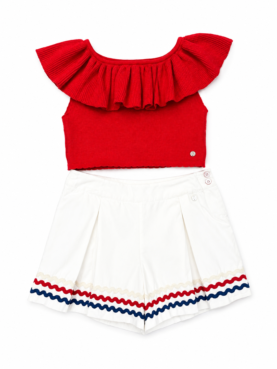 Set Blusa Olan y Short Blanco
