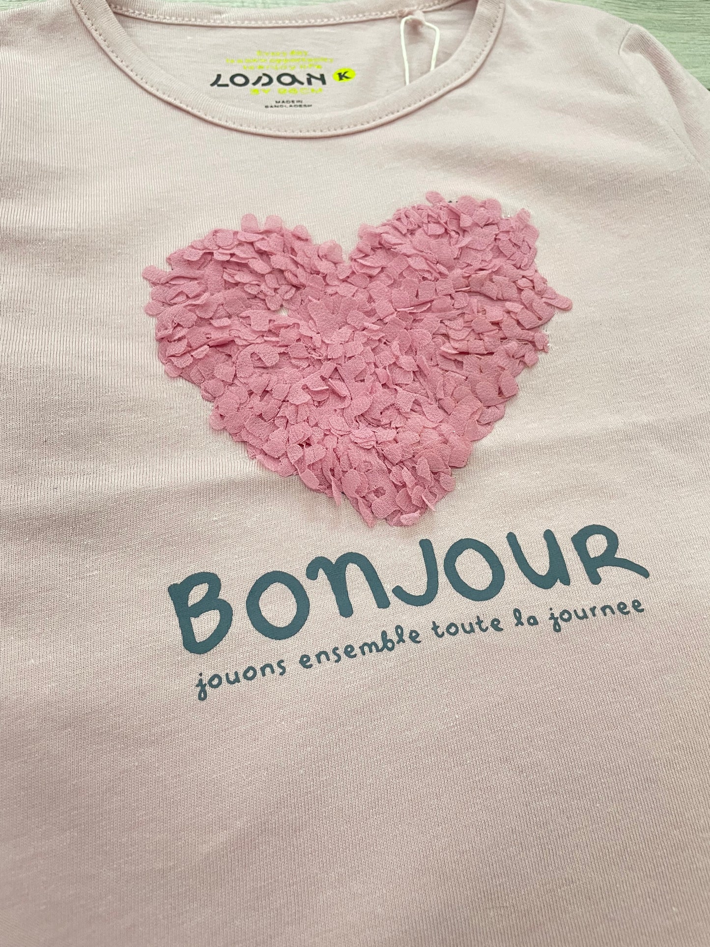 Camiseta manga larga light pink