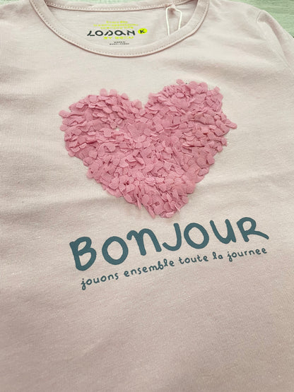 Camiseta manga larga light pink