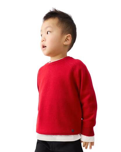Jersey de básico cuello redondo rojo, mayoral