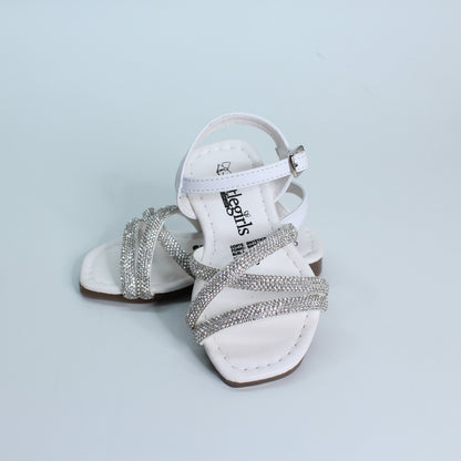 Huarache tiras plata