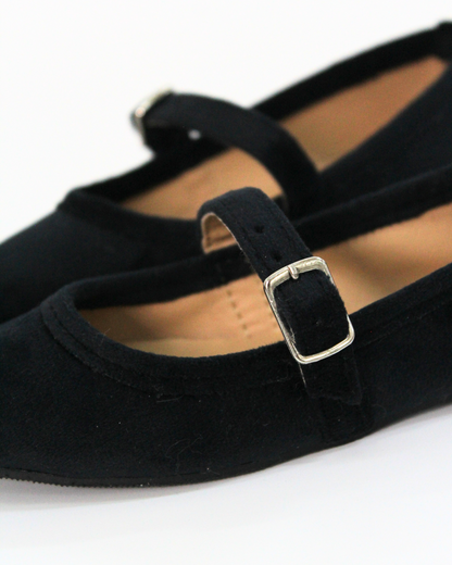 Zapato terciopelo punta cuadrada