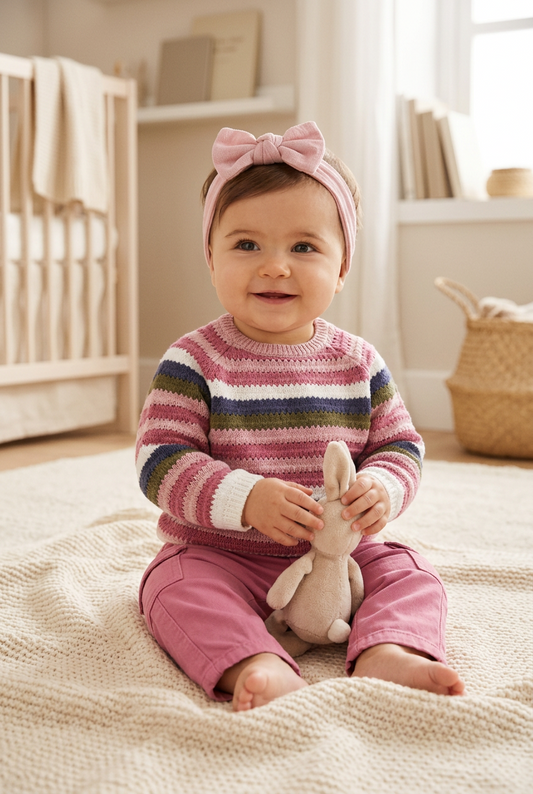 set jersey tipo bordado con pantalón cargo rosa