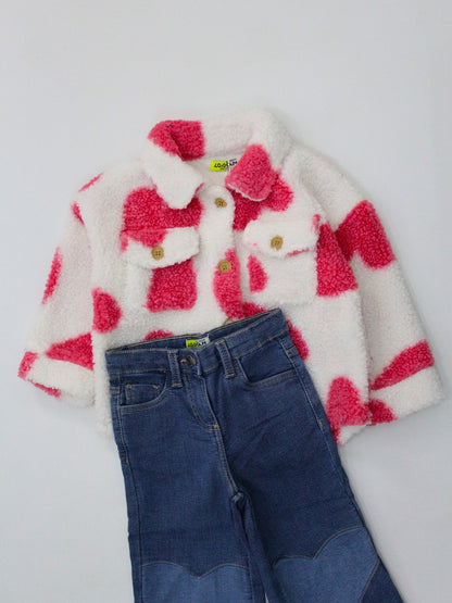 set sobrecamisa corazones y pantalón denim light