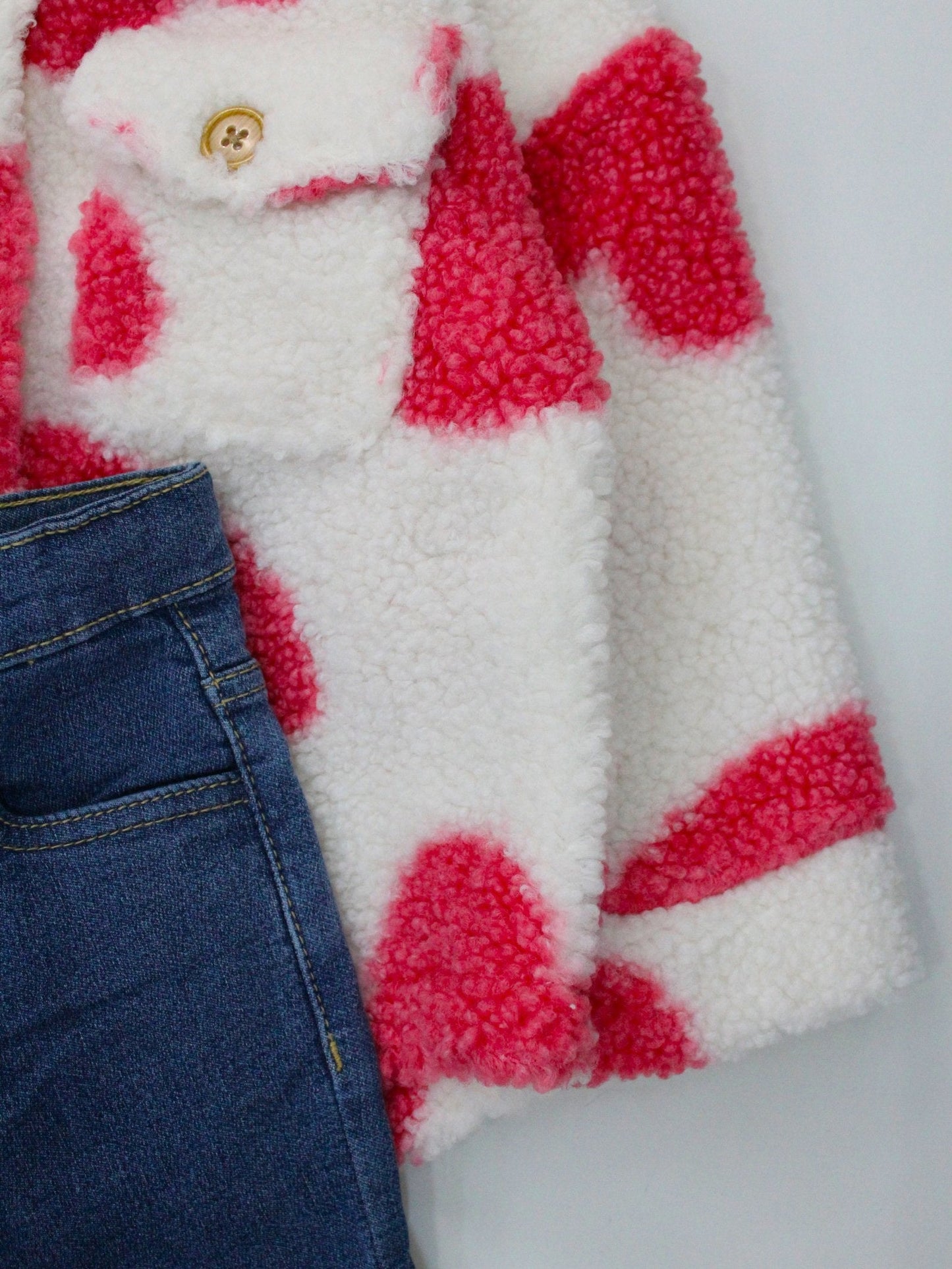 set sobrecamisa corazones y pantalón denim light