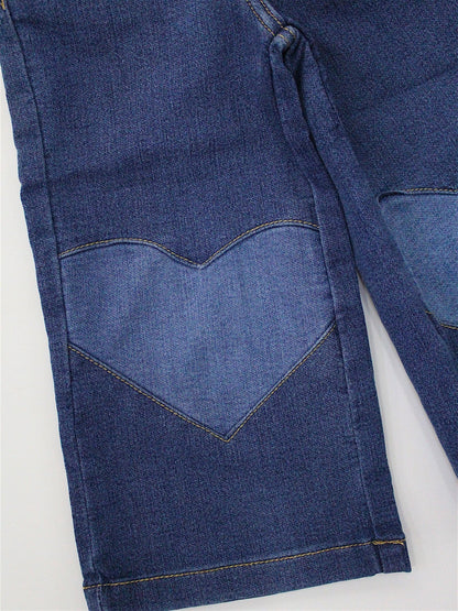 set sobrecamisa corazones y pantalón denim light