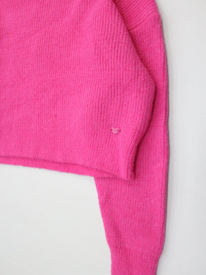 suéter, tejido dark pink