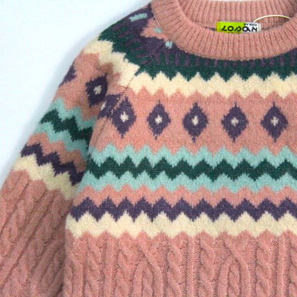 suéter a rayas para niña.