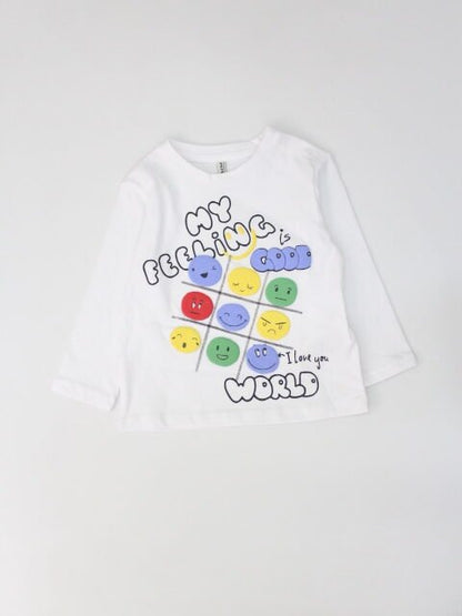 set camiseta manga larga con pantalón azul denim