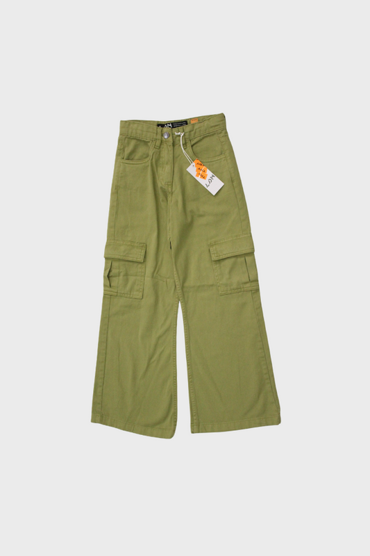 pantalón cargo, verde