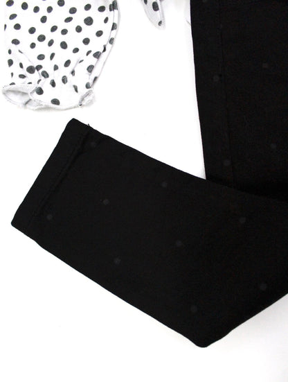 set camiseta con pantalón black denim, para niña