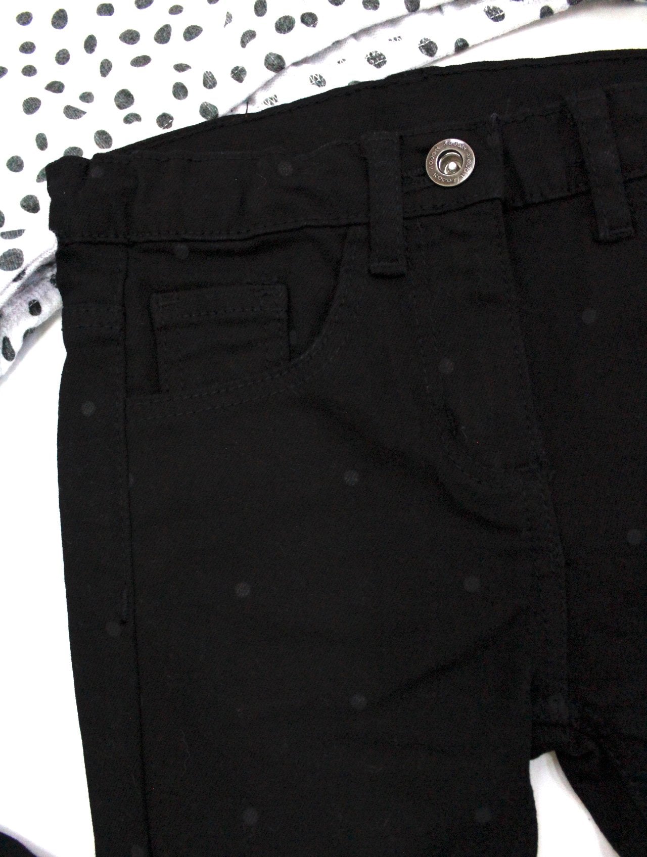 set camiseta con pantalón black denim, para niña