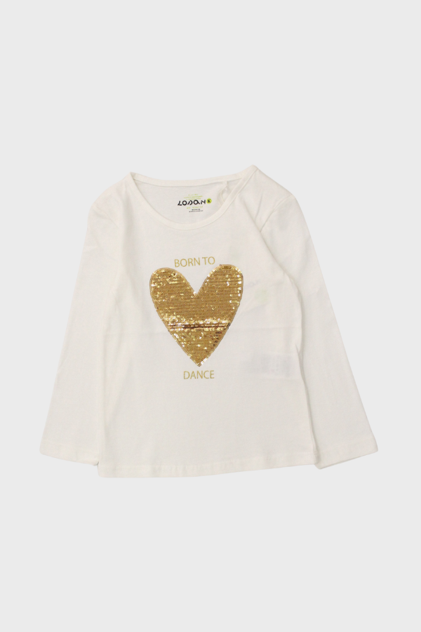 camiseta manga larga para niña