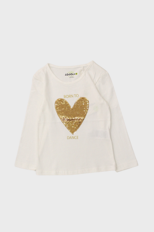 camiseta manga larga para niña