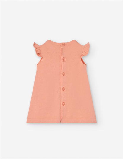vestido pastel salmón, para bebe