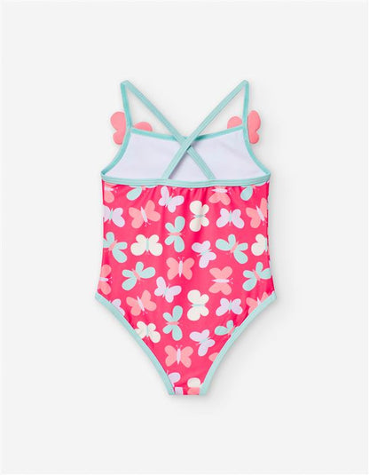 Bañador para niña, print mariposas