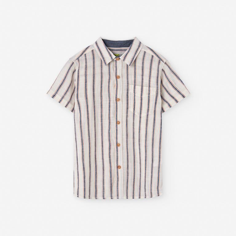 Set short y camisa a rayas para niño