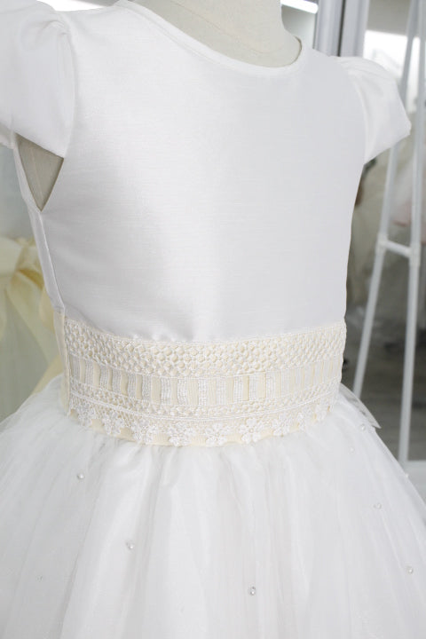 Vestido primera comunión cinto guipiur