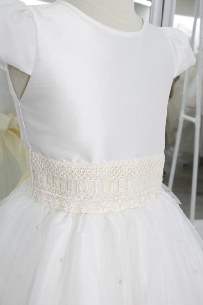Vestido primera comunión cinto guipiur