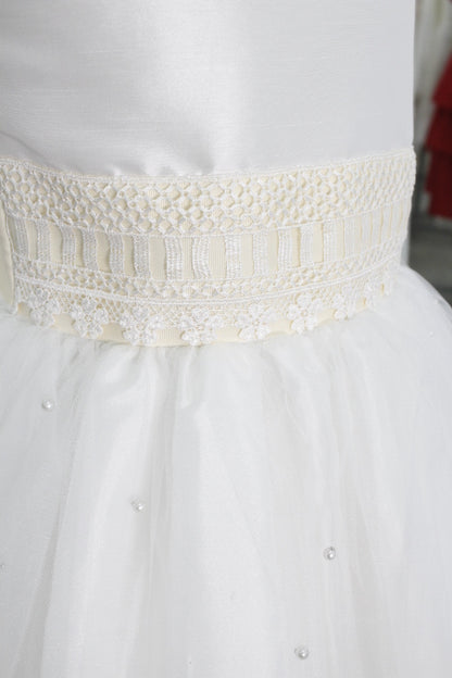 Vestido primera comunión cinto guipiur