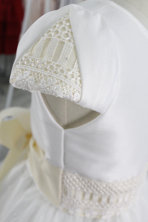 Vestido primera comunión cinto guipiur