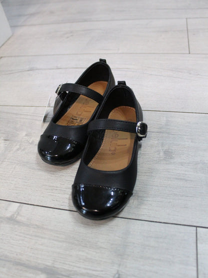 balerina color negro con punta de charol